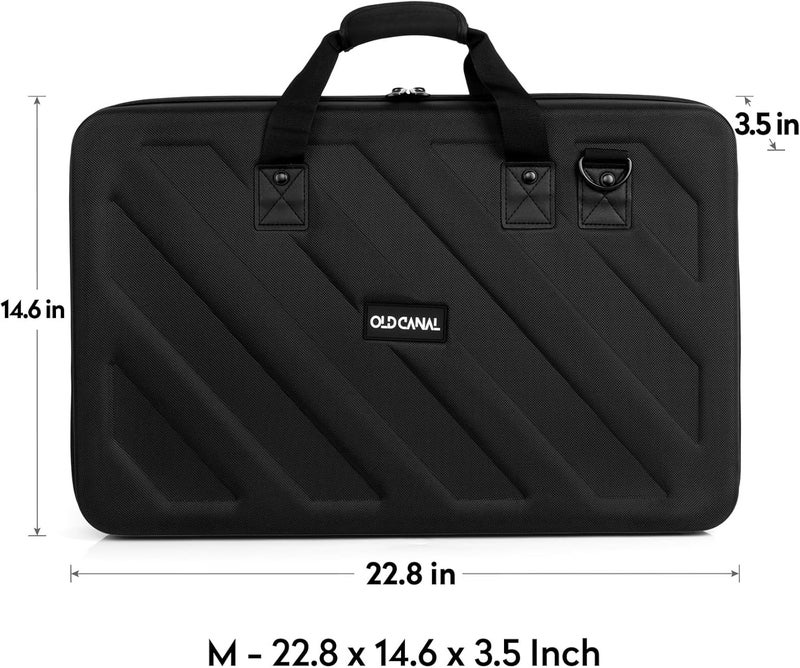 Old Canal Mixer Travel Case, Carrying Storage Bag Compatible with DJ Controller for DDJ-SR/SR2/REV1/Denon MC4000/Numark NVII/Mixtrack Pro3/Hercules Inpulse 500/NV Platinum (Mixing Board Not Included) - Image 3